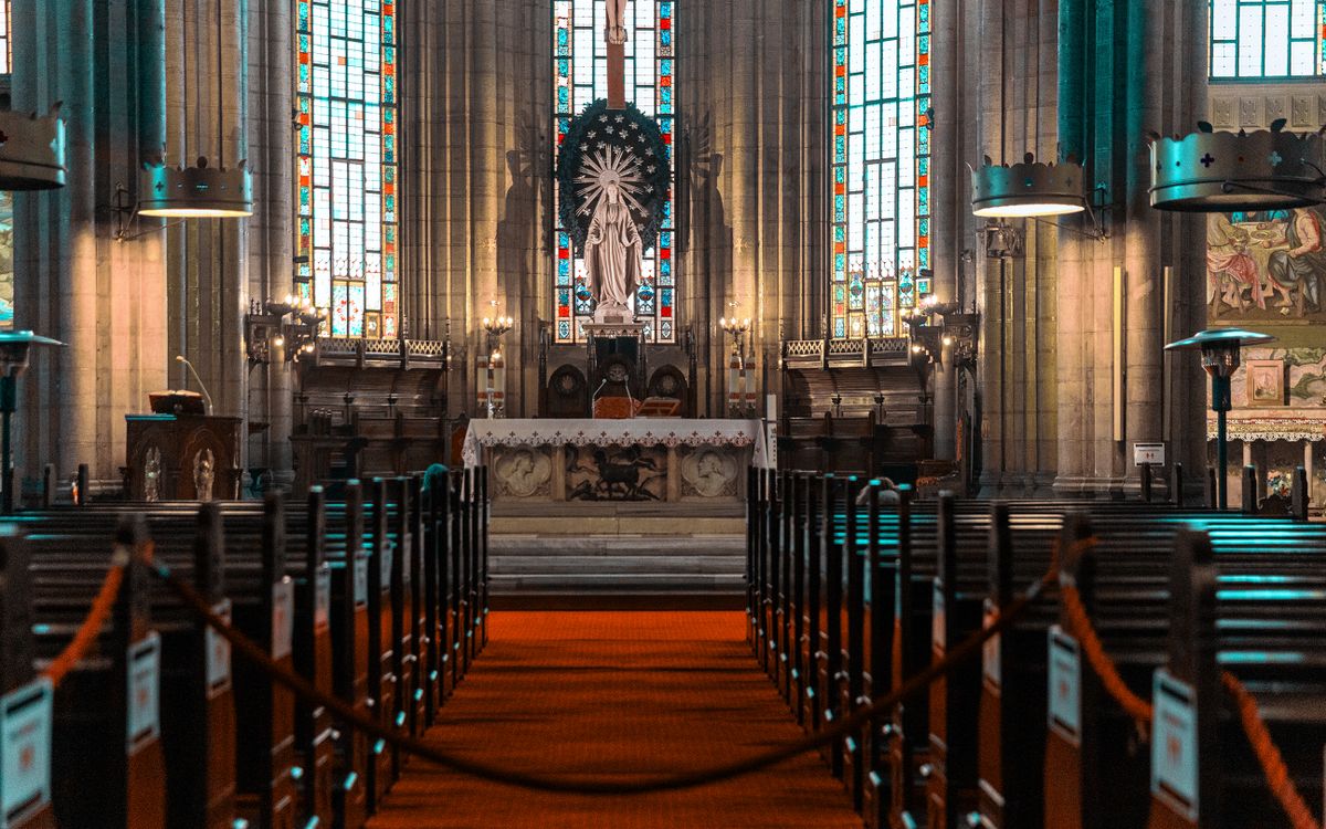 Captured in Istanbul, this cathedral showcases stunning stained glass and religious art.